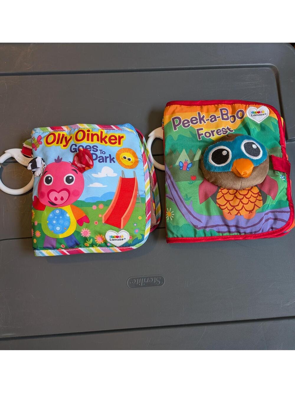 Lamaze Peek-a-Boo Forest Soft Activity Cloth BookS Baby Sensory Toy TOMY